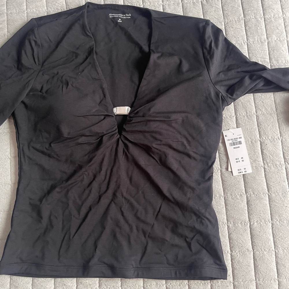 Abercrombie & Fitch Black Long Sleeve Top